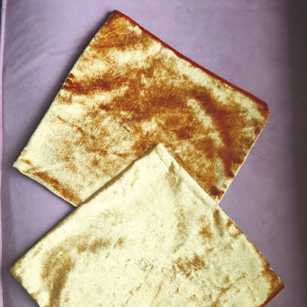 Soft Gold Pillow Covers- Pair